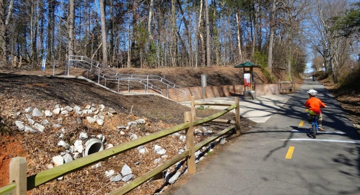 Swamp Rabbit Trail bikers