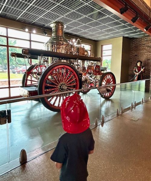 Kids at the North Charleston Fire Museum
