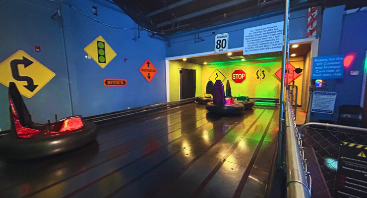 bumper cars at Charleston Fun Park