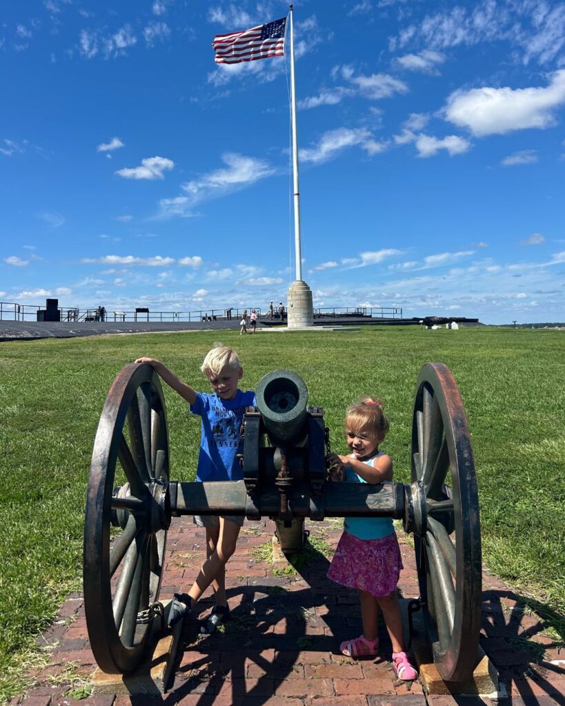 Visiting Fort Sumter with kids