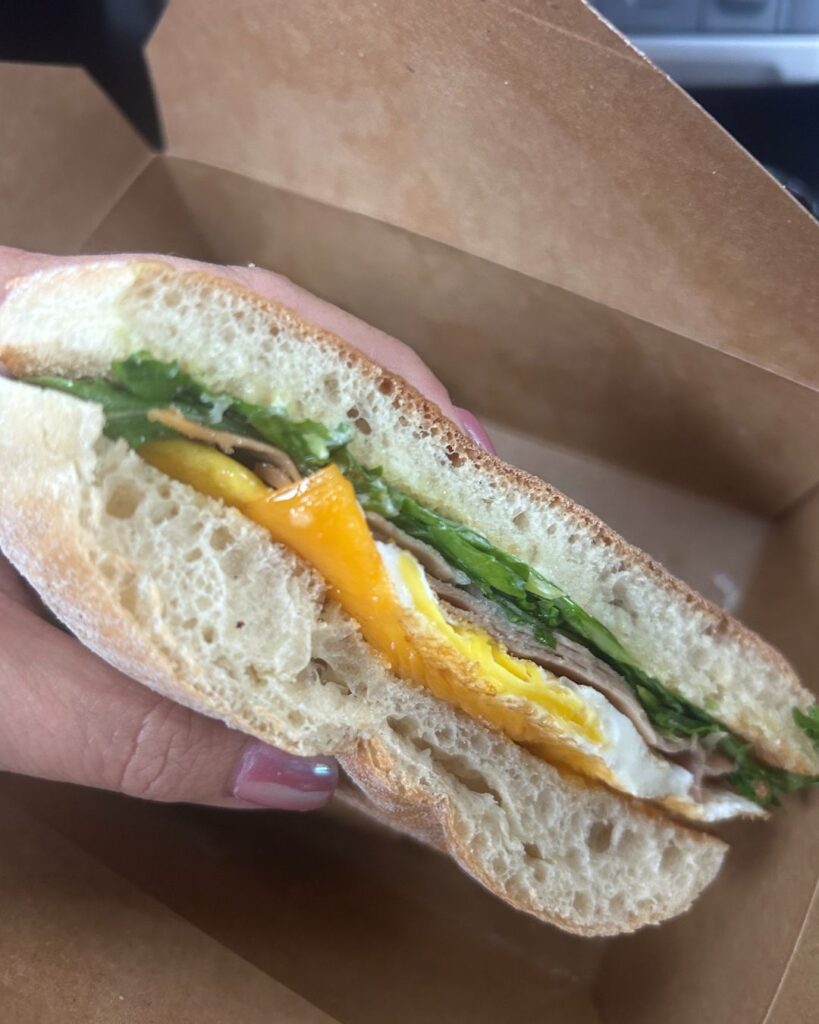 Sandwich at Owlbear Cafe