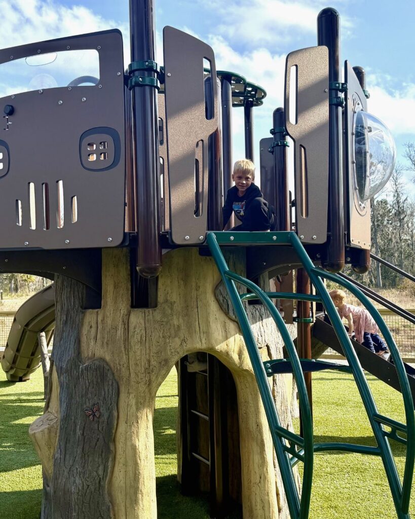 Playing at Bridge Pointe Eco Park