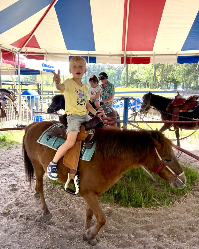 Strawberry Festival pony rides at Boone Hall