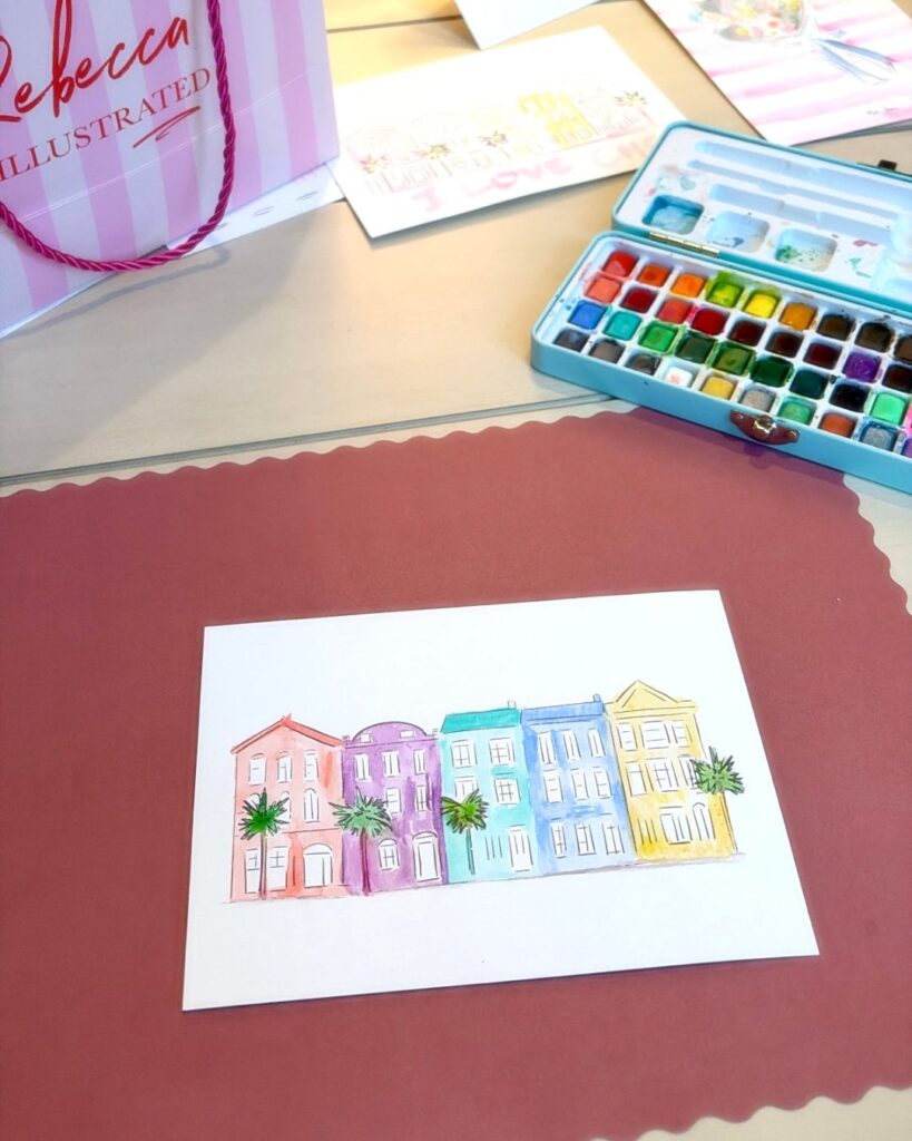 Paint experience at Rebecca Illustrated