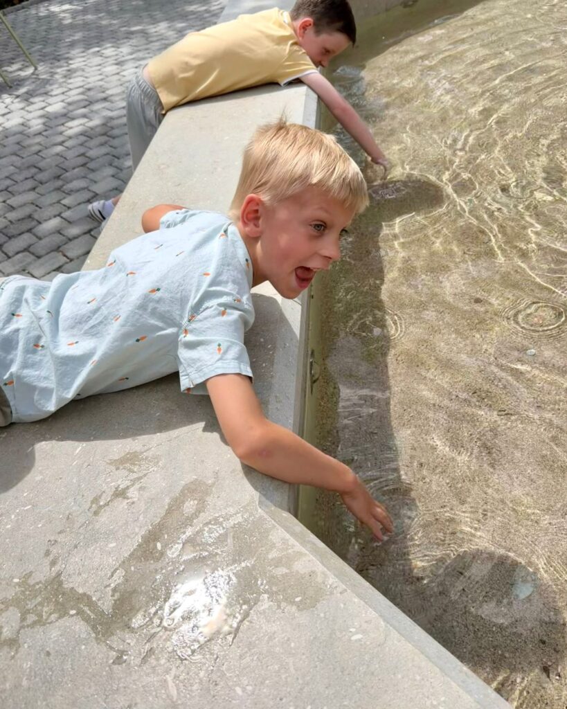 The fountain at American Gardens