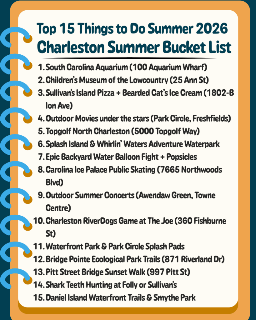 Charleston Summer Bucket List 