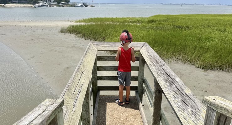 Pitt Street Bridge and Pickett Park in Mount Pleasant SC