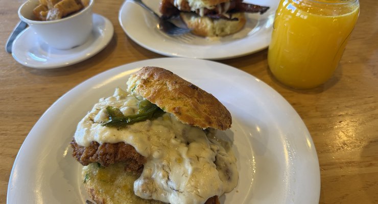 Jam Bar at Vicious Biscuit Mount Pleasant SC with house-made jams and flavored butters